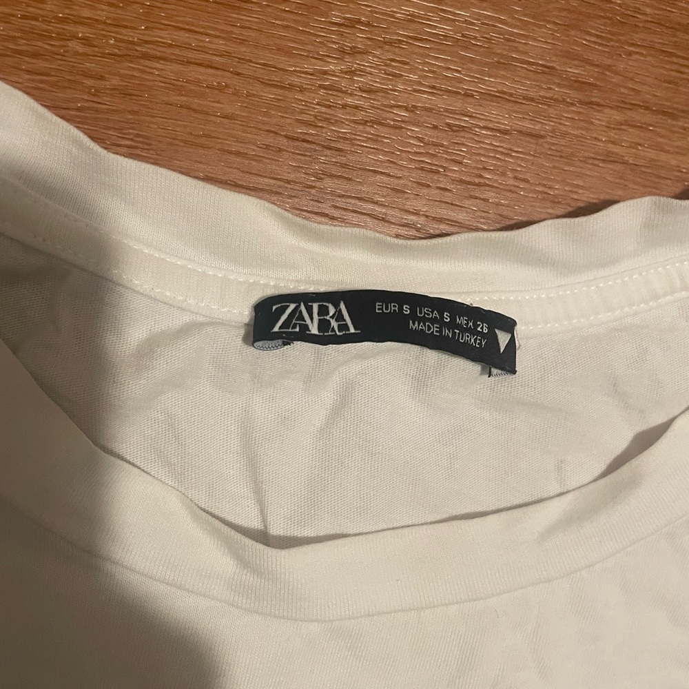 White Ruffled Sleeve Tank Top - Picture 2 of 2